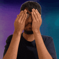 Shocked Hidden Face GIF