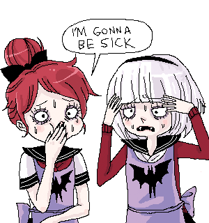 vampirehighschool anime halloween video game pixel art Sticker