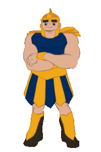 CorbanU strong flex strength warriors Sticker