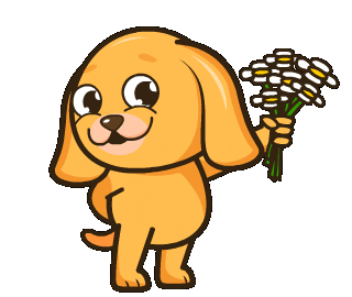 Happy Puppy Love Sticker by MyMorningDog