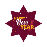 Celebrate Happy New Year Sticker by Susquehanna University