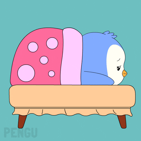 Tired Standing Up GIF by Pudgy Penguins