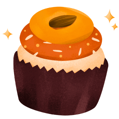 Autumn Cupcake Sticker by Cake Together