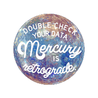 Mercury Retrograde Sticker by CHANI