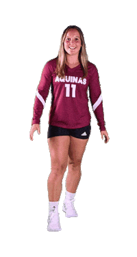 Strong Woman Muscles Sticker by Aquinas Volleyball