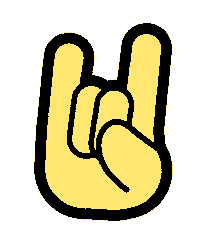 Rock On Sticker Sticker by doozycrew