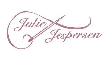 juliejespersen logo design clothes sewing Sticker