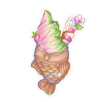 JuiceBoxGraphics food kawaii flower sweet Sticker
