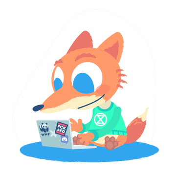 Kaiserbrand giphyupload fox laptop typing Sticker