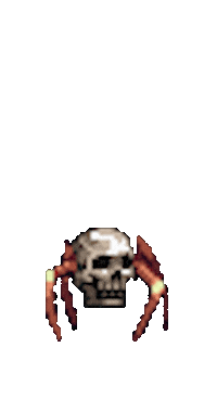 video game skull Sticker by Leroy Patterson