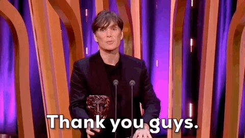 Cillian Murphy Thank You GIF by BAFTA
