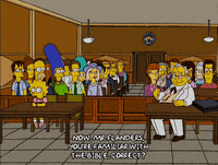 Speaking Season 17 GIF by The Simpsons