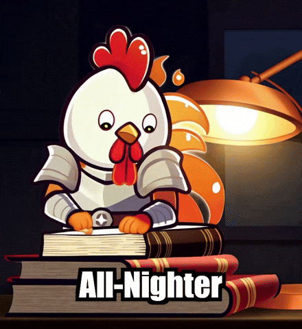 Late Night Study GIF by Zorooster