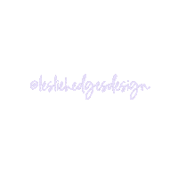 LeslieHedgesDesign logo branding graphic designer lesliehedgesdesign Sticker