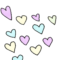 in love hearts Sticker