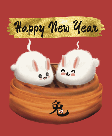 gigagab giphyupload happy rabbit happy new year GIF