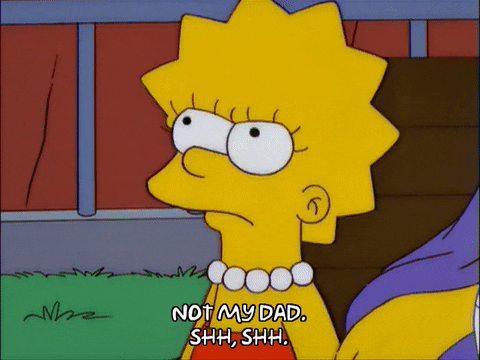 be quiet homer simpson GIF