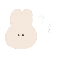 Confused Rabbit Sticker