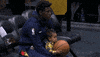 warm up baby GIF by NBA