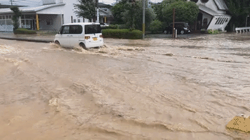 Heavy Rain Causes Flash Floods in Central Japan