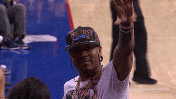 Waving Nba Playoffs GIF by NBA