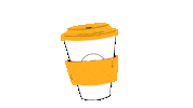 ezgisukorkmaz96 coffee winter fall yellow Sticker