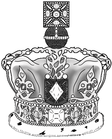 teenyjanestudio giphyupload crown london queenie Sticker