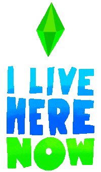 I Live Here Now Animal Crossing Sticker by megan lockhart