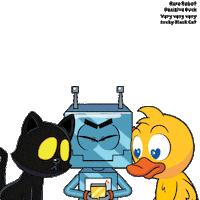 Black Cat Wow Sticker by VeeFriends