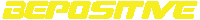 bepositiveaustralia sports logo white yellow Sticker