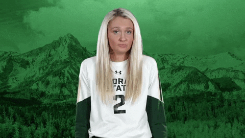 Volleyball GIF by Colorado State Rams