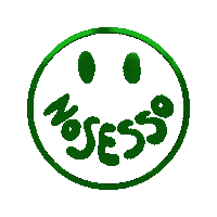 nosesso fashion black smiley vogue Sticker