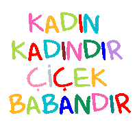 8 Mart Kadın Sticker