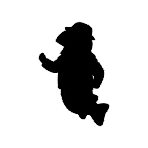 shimizukouen giphygifmaker silhouette モノクロ 釣り Sticker