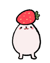 Strawberry Sticker by eggdog