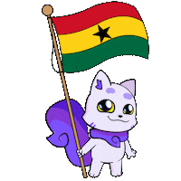 Flag Cocoa Sticker by Lucky Kat Studios