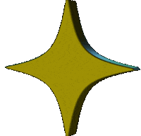 3D Star Sticker
