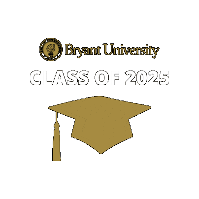 Bryant_Graduate_Programs giphygifmaker graduation graduate bryant Sticker
