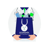 EconomiaFarmaceutica salud medicina bien entrega Sticker