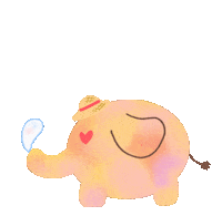 Bubble Elephant Sticker