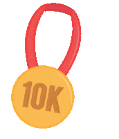 Gold Medal Running Sticker