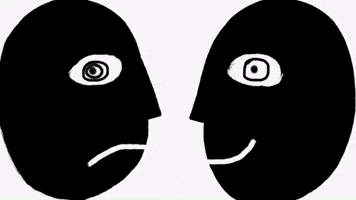 Happy Sad Smile GIF by Barbara Pozzi