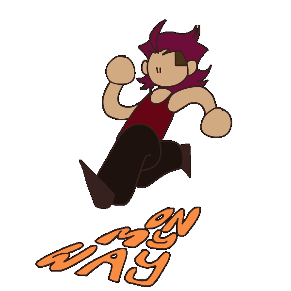 Toy_Tala happy smile excited running Sticker