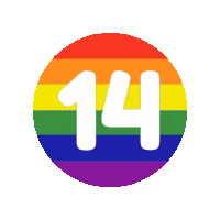 Rainbow Number Sticker