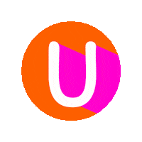 Pink Orange Sticker