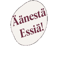 essilindberg kuntavaalit aluevaalit essi essilindberg Sticker