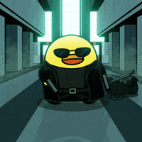 digitalducks stabby quacks cartoon duck digital ducks GIF