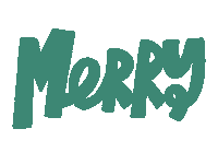 Flashing Merry Christmas Sticker