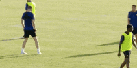 high five edin dzeko GIF by AS Roma