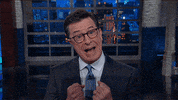 blushing stephen colbert GIF by The Late Show With Stephen Colbert